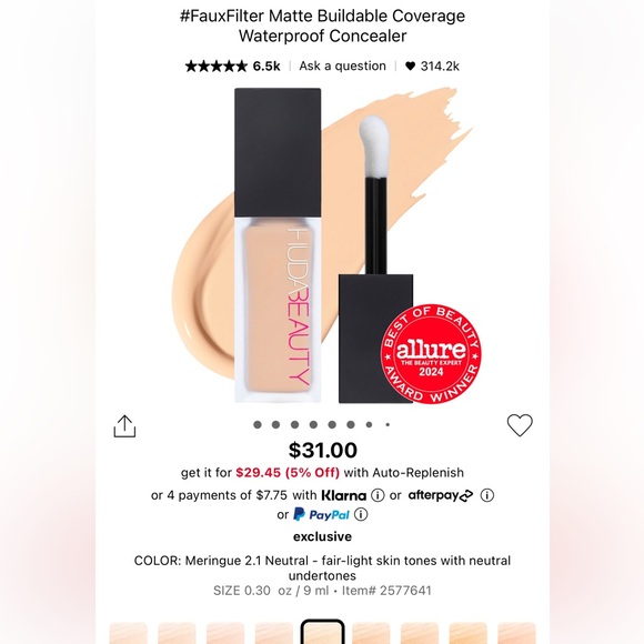 Huda Beauty Faux Filter Concealer - Picture 4 of 6